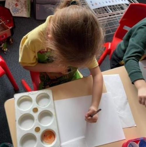 Observational Paintings of Woodland Animals - Using powder paints